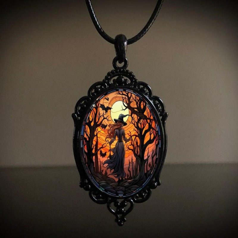 Wholesale Vintage Gothic Halloween Pendant Necklace